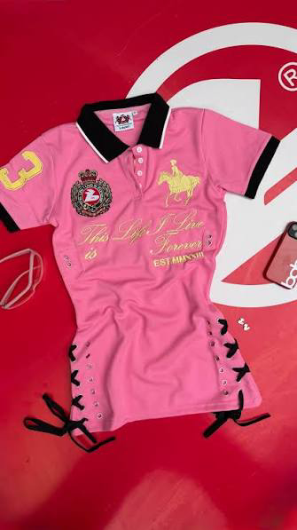 BOLA PSD pink league polo dress